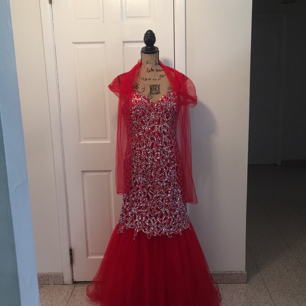 Long Red Prom Dress